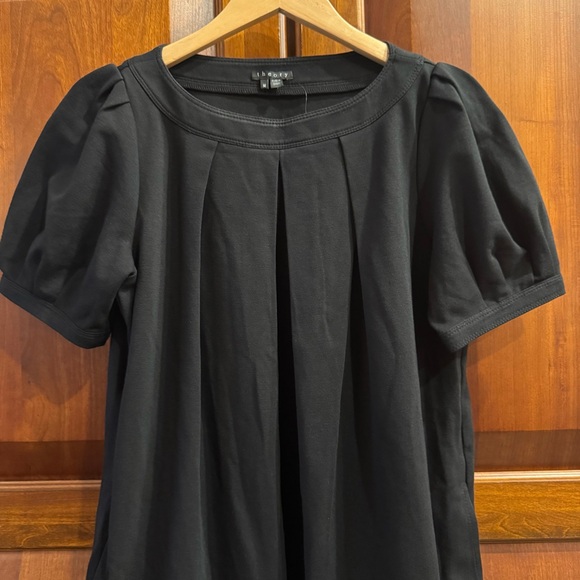 NWT Theory Black Becca Pleated Shift Dress  Size M - Picture 6 of 11